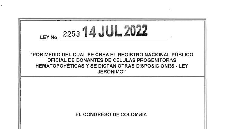 LEY 2253 DEL 14 DE JULIO DE 2022