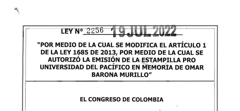 LEY 2256 DEL 19 DE JULIO DE 2022