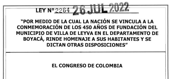 LEY 2264 DE 26 DE JULIO DE 2022