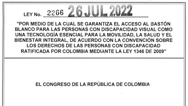 LEY 2266 DE 26 DE JULIO DE 2022