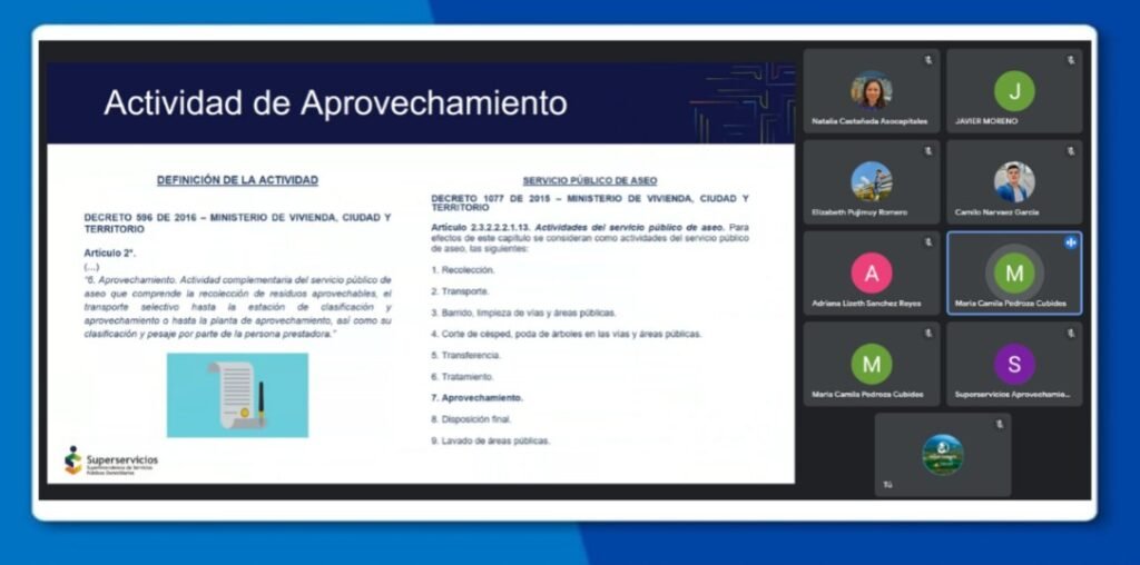 Asocapitales continúa apoyando a la Alcaldía de Mocoa en temas de gestión integral de residuos sólidos