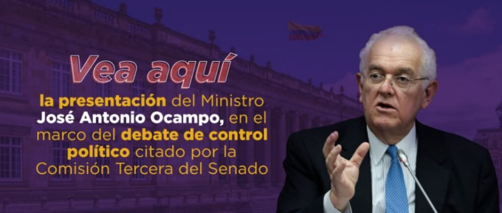 El Ministro de Hacienda, José Antonio Ocampo, defendió la reforma en el debate de control político citado por la Comisión Tercera de Senado