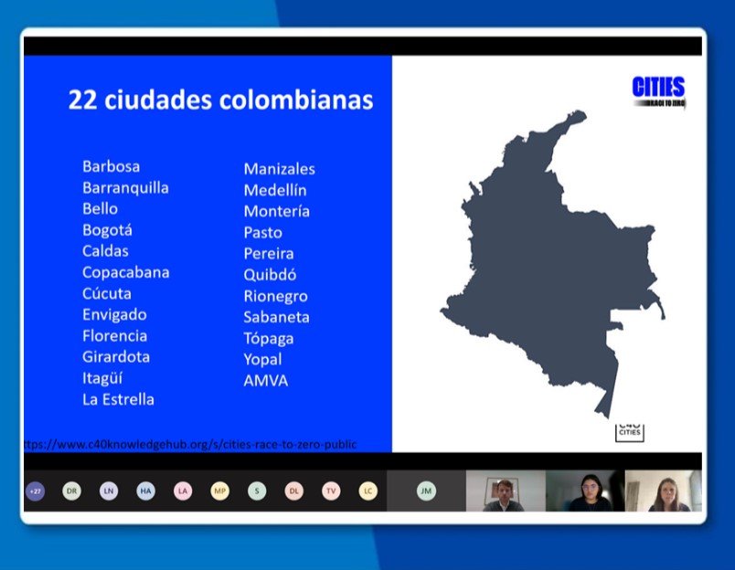 La Embajada Británica, Asocapitales, C40 e ICLEI realizaron el lanzamiento de los skill-share para las ciudades colombianas en el marco de la campaña Race to Zero
