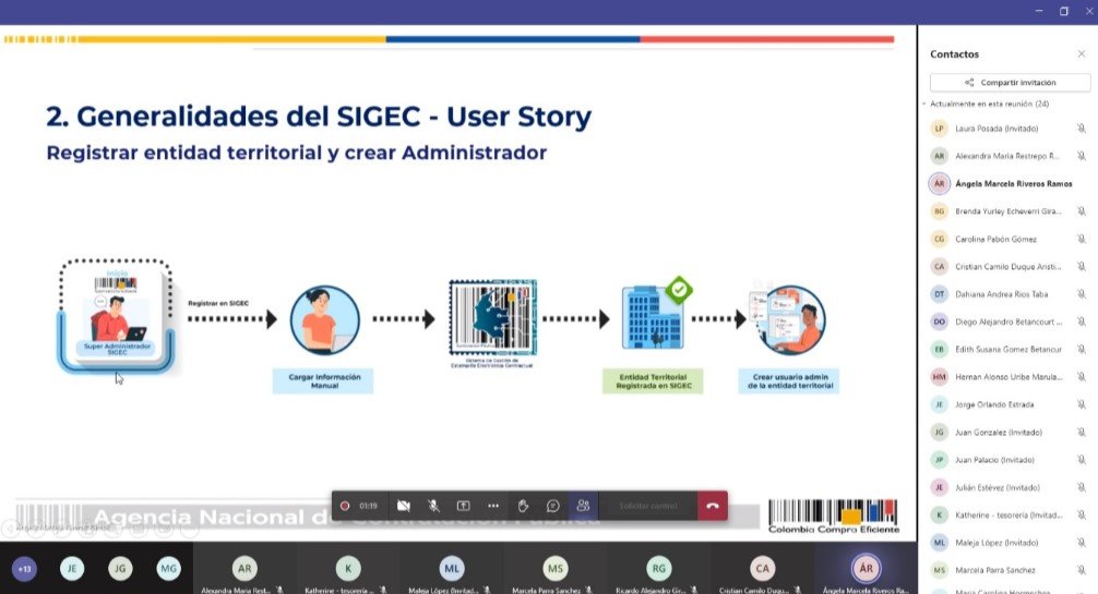 Asocapitales en alianza con Colombia Compra Eficiente y la Agencia Nacional Digital realiza capacitación sobre el uso del Sistema de Gestión de Estampillas Contractuales -SIGEC