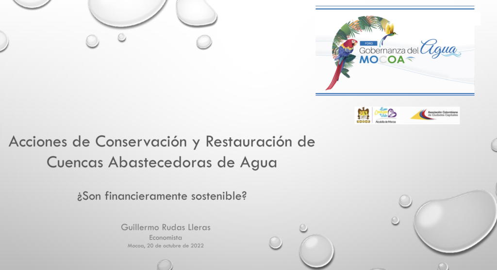 Acciones de Conservación y Restauración de Cuencas Abastecedoras de Agua