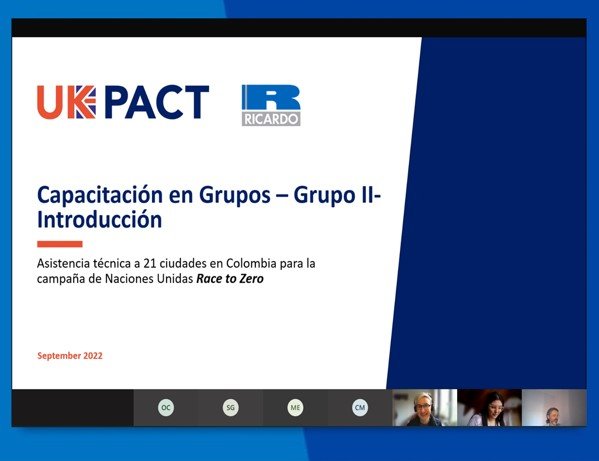 La Embajada Británica, Asocapitales, C40 e ICLEI dieron inicio de los skill-share para las ciudades colombianas en el marco de la campaña Race to Zero.