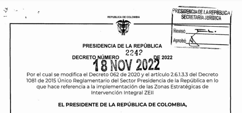 DECRETO 2497 DEL 16 DE DICIEMBRE DE 2022