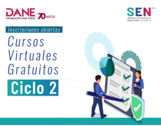 Participe en los cursos virtuales gratuitos sobre capacidades estadísticas del DANE