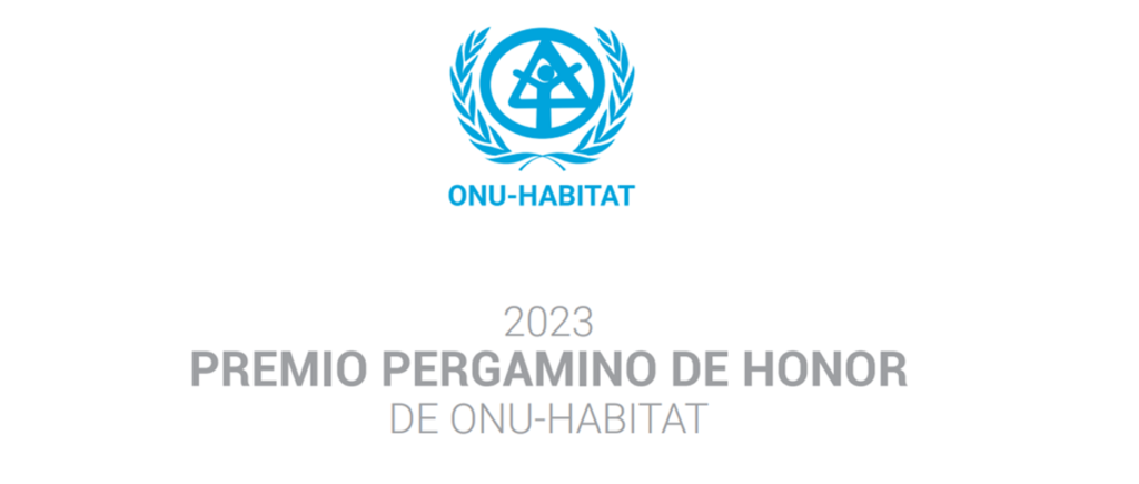 ONU-Habitat lanzó convocatoria para el premio Pergamino de Honor 2023.