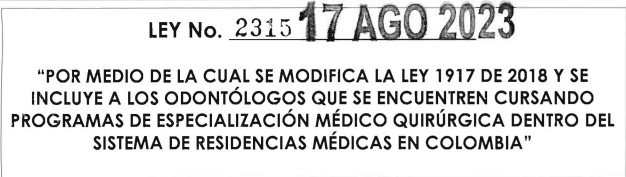 LEY 2315 DEL 17 DE AGOSTO DE 2023