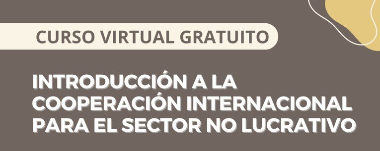 Curso virtual: INTRODUCCIÓN A LA COOPERACIÓN INTERNACIONAL PARA EL SECTOR NO LUCRATIVO