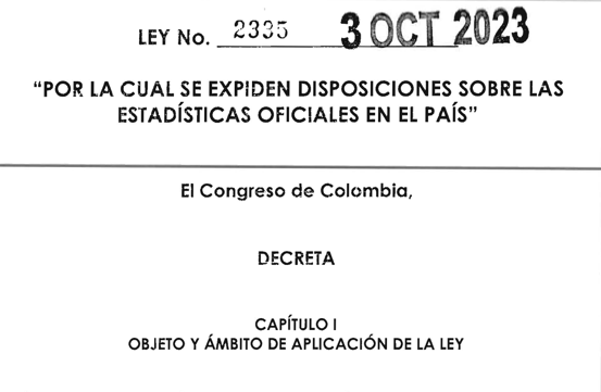 LEY 2335 DEL 03 DE OCTUBRE DE 2023 