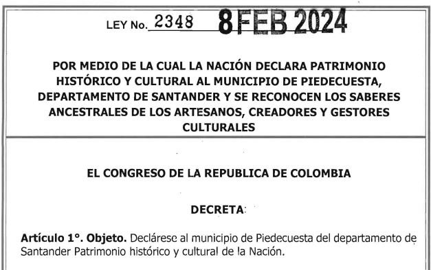 LEY 2348 DEL 8 DE FEBRERO DE 2024