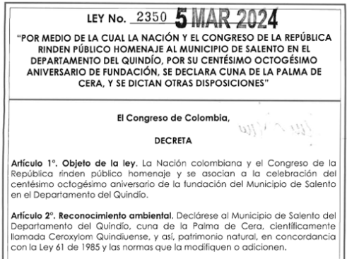 LEY 2350 DEL 5 DE MARZO DE 2024