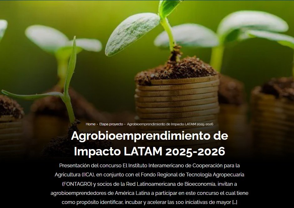 Concurso Agrobioemprendimiento de Impacto LATAM 2025